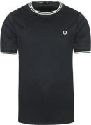 Fred Perry T-shirt Donkergroen T50