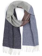 Profuomo Sjaal Lamswol Grijs Blauw Bruin -