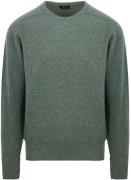 William Lockie Pullover O-neck Lambswool Landscape Groen