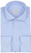 Profuomo Dobby Overhemd Print Lichtblauw
