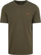 Levi's T-shirt Original Donkergroen