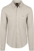 BOSS Myjersey Overhemd Ecru