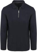 Marc O'Polo Longsleeve Half-Zip Polo Navy
