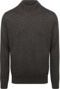 Profuomo Turtleneck Trui Merino Donkerbruin
