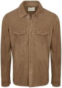 Profuomo Overshirt Suede Taupe