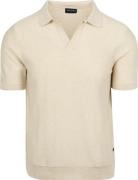 Suitable Knitted Polo Riva Harring Ecru