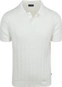 Suitable Respect Polo Knit Cable Ecru