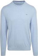 McGregor Trui Cotton Cashmere Powder Blauw