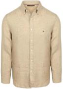 Tommy Hilfiger Overhemd Linnen Beige