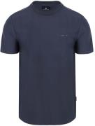 State of Art T-shirt Herringbone Donkerblauw