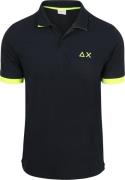 Sun68 Poloshirt Big Logo Fluo Navy
