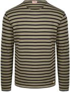 Armor-Lux Heavy Longsleeve T-Shirt Strepen Kaki