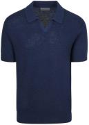 Suitable Polo Riva Bean Linen Cotton Navy