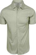 Desoto Short Sleeve Oxford Optics Overhemd Lime Groen