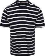 Tommy Hilfiger T-shirt Streep Donkerblauw