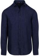 State Of Art Overhemd Linnen Navy