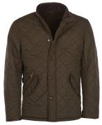 Barbour Quilted Jas Powell Olijf