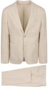 Suitable Washed Linen Suit Ecru