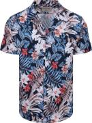 Desoto Short Sleeve Overhemd Festival Navy Multicolour