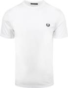 Fred Perry Ringer T-Shirt Wit