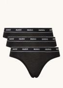 HUGO BOSS String met logoband in 3-pack