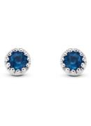 Diamond Point Witgouden oorsieraden 0-10 ct blauwe saffier Joy