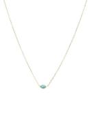 Ania Haie Turquoise Wave ketting verguld