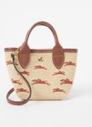 Longchamp Le Panier Pliage handtas XS met leren details