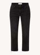 Ba&sh Evan mid waist straight leg cropped jeans met stretch