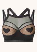 Marlies Dekkers Heartbreaker voorgevormde balconette bh met overlay va...