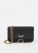 Zadig&Voltaire Rock Nano Grained clutch van leer