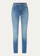 HUGO BOSS STATE high waist slim fit jeans met medium wassing