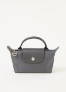 Longchamp Le Pliage Green handtas met leren details