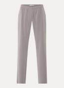 SAMSØE SAMSØE Hoys high waist straight fit pantalon met steekzakken