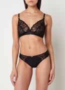 Chantelle Fleurs bralette van mesh met borduring