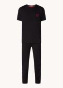 HUGO BOSS Pyjamaset met logo- en backprint