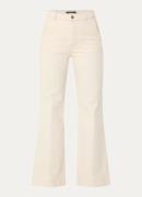 River Woods High waist flared broek van corduroy met steekzakken