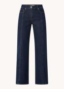 Reiss Juniper mid waist flared jeans met donkere wassing