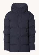 Elvine Bror REC- puffer jack met waterafstotende coating en capuchon