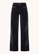 Mos Mosh MMColette high waist wide leg jeans met glanzende finish