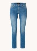 Claudia Sträter Low waist straight leg jeans met medium wassing