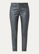 OPUS Emliy Classy mid waist slim fit jeans met metallic finish