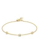 Diamond Point Geelgouden armband, 0-18 ct diamant, Joy