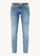 Marc O'Polo Mid waist straight leg jeans met medium wassing