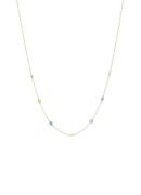 Missoma Hot Rox Multi Gemstone ketting verguld