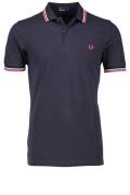 Donkerblauwe polo Fred Perry met logo