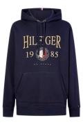 Tommy Hilfiger Big & Tall hoodie navy opdruk