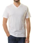 Ragman t-shirt effen katoen wit 2-pack