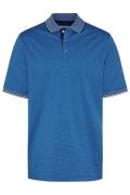 Bugatti poloshirt blauw met ruitjes