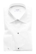 Eton overhemd Slim Fit satijnstreep wit